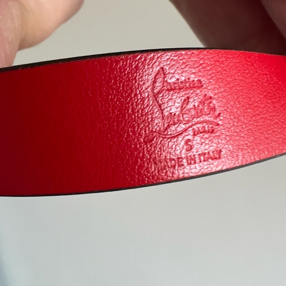 Christian Louboutin Elisa Patent Double-Wrap, Turn Lock Bracelet - Picture 5 of 8